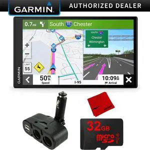 Garmin DriveSmart 76 7" Car GPS Navigator (010-02470-00) Bundle with USB Car Charger