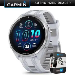 Garmin Forerunner 965 Running Smartwatch Whitestone and Gray + 2 Year Warranty