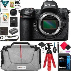 Nikon Z8 Professional Full Frame Mirrorless 8K Video Hybrid Camera Body Bundle