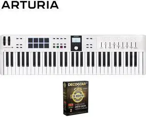 Arturia KeyLab Mk3 61-Key USB MIDI Controller Keyboard White+26 Month Protection