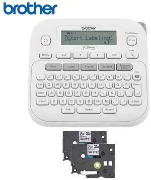 Brother PTD220 Home/Office Everyday Label Maker w/ White Laminated Label Tape Brother PTD220 Home/Office Everyday Label Maker w/ White Laminated Label Tape