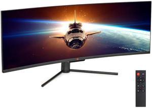Deco Gear 49 Curved Ultrawide ELED Gaming Monitor 329 Aspect Ratio Immersive 3840x1080 Resolution 144Hz Refresh Rate 30001 Contrast Ratio DGVIEW490