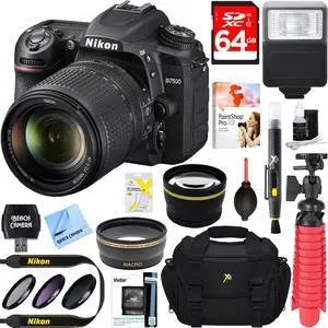 Nikon D7500 20.9MP Digital SLR Camera + AF-S 18-140mm ED VR Lens Memory & Flash Kit
