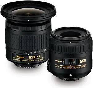 Nikon Landscape and Macro Two Lens Kit with AF-P 10-20mm VR & AF-S 40mm Lens