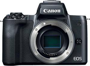 Canon EOS M50 Mirrorless Digital Camera (Body Only, Black)
