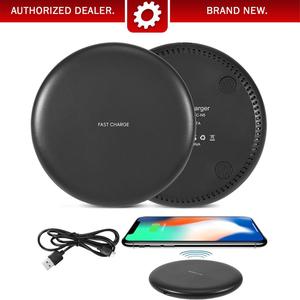 Deco Gear QI Wireless Fast-Charging Pad in Matte Black - 10W Output