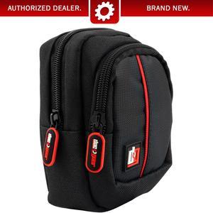 Deco Gear Point and Shoot Field Bag Camera Case (Black/Red) - PNS100BK