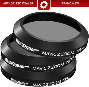 Deco Gear 3-Piece Filter Kit (CPL+ND4+ND8) for Camera on the DJI Mavic 2 Zoom Drone