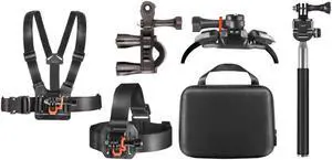 Deco Gear Outdoor Action Kit with Clip Head Mount for Action Camera