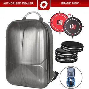 Deco Gear Deco Gear DJI Mavic Air Hardshell Backpack w/3Pc. Filter Kit&Landing Pad Bundle