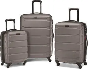 Samsonite Omni 3 Piece Hardside Luggage Nested Spinner Set (20"/24"/28") Silver