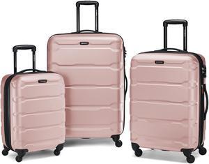 Samsonite Omni 3 Piece Hardside Luggage Nested Spinner Set (20"/24"/28") Pink
