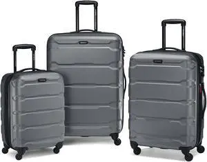 Samsonite Omni 3 Piece Hardside Luggage Nested Spinner Set (20"/24"/28") Charcoal