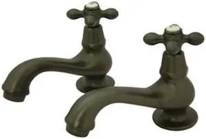 Kingston Brass Heritage Twin Handle Basin Faucet Set, KS1105AX, Oil Rubbed Bronz