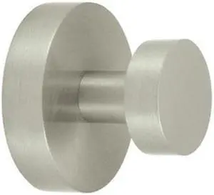 Deltana BBS2009-15 Sobe Series Single Robe Hook, Satin Nickel - Solid Brass