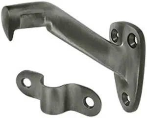 Deltana HRB325U15A 3.31 in. Projection Hand Rail Brackets, Antique Nickel - Solid Brass - 10 Case
