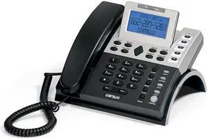 Cortelco 121100-TP2-27S Single-Line Line Powered Caller ID Telephone  Black
