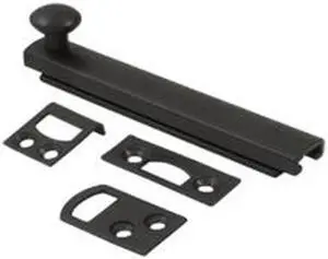Deltana 4SBCS10B 4 in. Heavy Duty Surface Bolt with Concealed Screw, Oil Rubbed Bronze - Solid
