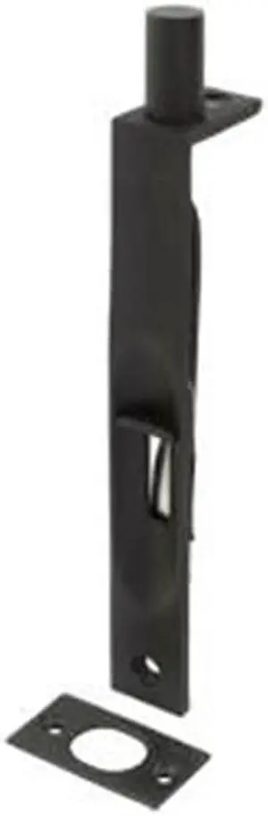 Deltana 6FBS10B 6 in. Heavy Duty Square Flush Bolt, Oil Rubbed Bronze - Solid