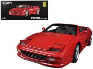 Ferrari F355 Spider Convertible Red Elite Edition 1/18 Diecast Car Model by Hot Wheels
