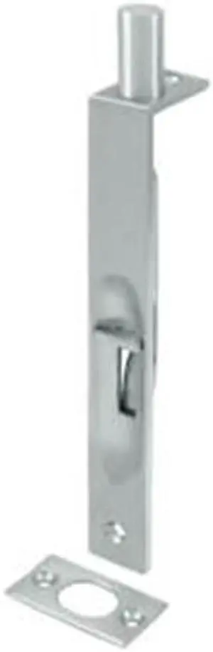 Deltana 6FBS26D 6 in. Heavy Duty Square Flush Bolt, Satin Chrome - Solid