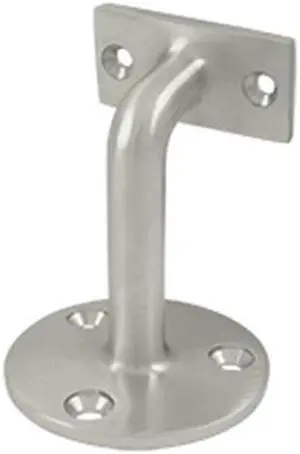 Deltana HRC253U15 3 in. Projection Hand Rail Brackets, Satin Nickel - Solid Brass - 50 Case