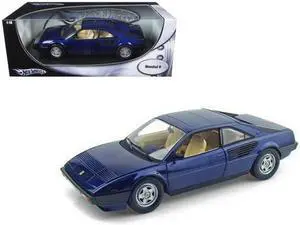Ferrari Mondial 8 Blue 1/18 Diecast Model Car by Hotwheels