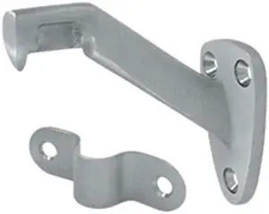 Deltana HRB325U26D 3.31 in. Projection Hand Rail Brackets, Satin Chrome - Solid Brass - 10 Case