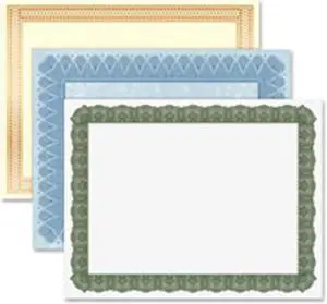 Geographics Traditional Award Certificates - 24 lb - Laser, Inkjet Compatible - Gold100 / Pack  GEO47833