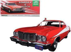 Greenlight 19017 1976 Ford Gran Torino Starsky & Hutch TV Series 1975-79 1-18 Diecast Model Car