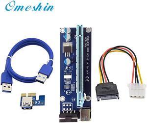 PCI-E USB3.0 Express 1x -16x GPU Extender Riser Card Adapter Power Cable 4Pin