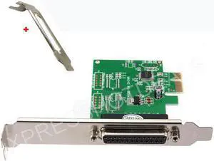 Parallel Port DB25 LPT Printer PCI-E Express Card Converter Adapter w/Low Profile Bracket