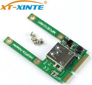 XT-XINTE Mini PCI-E Card Slot Expansion to USB 2.0 Interface Adapter Riser Card MPCIE to USB Convertor Extension Card mpci-e