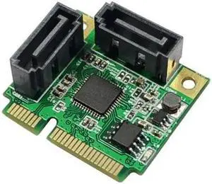Mini PCIe Mini PCI-e to 2 ports SATA 3.0 Expansion Card Support SATA HDD SSD Adapter Card