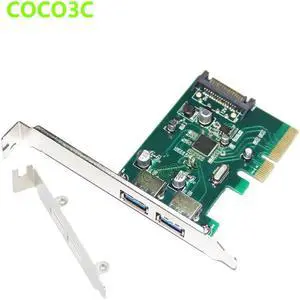 2 ports USB 3.1 Type-A PCI-e Controller Card Desktop PCI Express x4 to USB3.1 Adapter