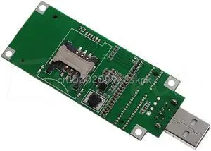 Mini PCI-e Wireless WWAN to USB Adapter card With SIM Card Slot Module testing