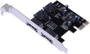Desktop PCI-E to SATA3.0 Expansion Card with 2 SATAIII+ 2 ESATA Ports for PCI-Express v2.0 and Serial ATA 3.0