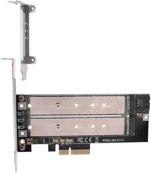 PCI-E Adapter Card B-key+M-key M.2 NGFF+NVME Dual Interface m.2 NGFF SSD PCIE Adapter Card For 2230, 2242, 2260, 2280 M2