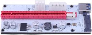 3 in 1 4pin molex pci-e Riser card 6pin Riser sata pcie 1x to 16x pci express Riser card for antminer bitcoin mining board