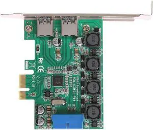 PCI-e X1-X4/x8/x16 to 4 Port USB 3.0 Expansion Card 19PIN PCIE Transfer USB3.0 Interface Adapter Card with CD driver