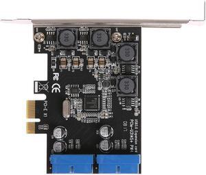 U3N014S PW4 Desktop Front PCIe Transfer USB3.0 19PIN Interface Adapter Card PCI-e to USB3.0 Expansion Card with CD Drive