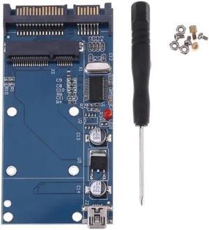 For 2.5inch SATA SSD Mini USB Port 1.8inch PCI-E/mSATA SSD to 2.5inch 7+15 Pin SATA Adapter Card for notebook and desktop PC