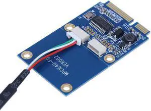 Mini PCI-E PCI Express to Dual USB Adapter mPCIe to 5 Pin 2 Port USB2.0 Converter for Full/half Height Mini Card/USB flash disk