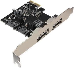 PCIE eSATA SATA III Expansion Card PCI-E To SATA3 SATA3.0 6Gb/s Three Generations PCI-E Express Adapter