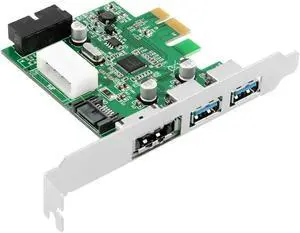 External 2 Ports USB 3.0 + 1 Port Power over eSATA 3.0 + 19Pin USB header PCI-e PCI Express Combo Card