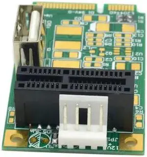 Mini PCIE To PCI-E 1x Board USB 2.0 Adapter PCI Express Interface Card 4Pin Power
