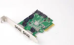PCI-E to 4 Port Internal SATA3.0 Raid Controller Card with 2 Port External eSATA