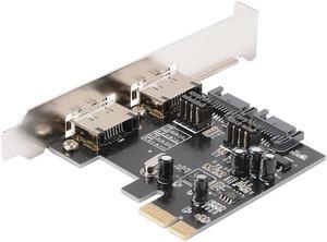 Desktop PCI-E to SATA 3.0 Expansion Card 2-Port SATA 3.0 + 2-Port ESATA Support SSD System Start For Windows 2003 / XP