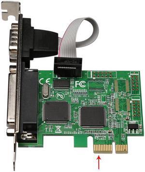 2PCS/LOT pci-e to com add LTP card pcie serial port/parallel port pcie rs232+LTP Riser Card PCI-E Adapter