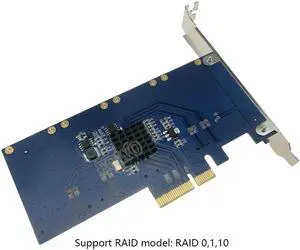 PCI-E Express to msata ssd extension Connector Control Card Converter with RAID